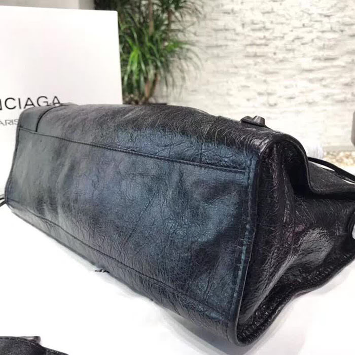 BALENCIAG巴黎世家 Balenciaga city 機車包 限量 原廠爆裂紋羊皮 塗鴉字母 手提肩背斜挎包  BL1701